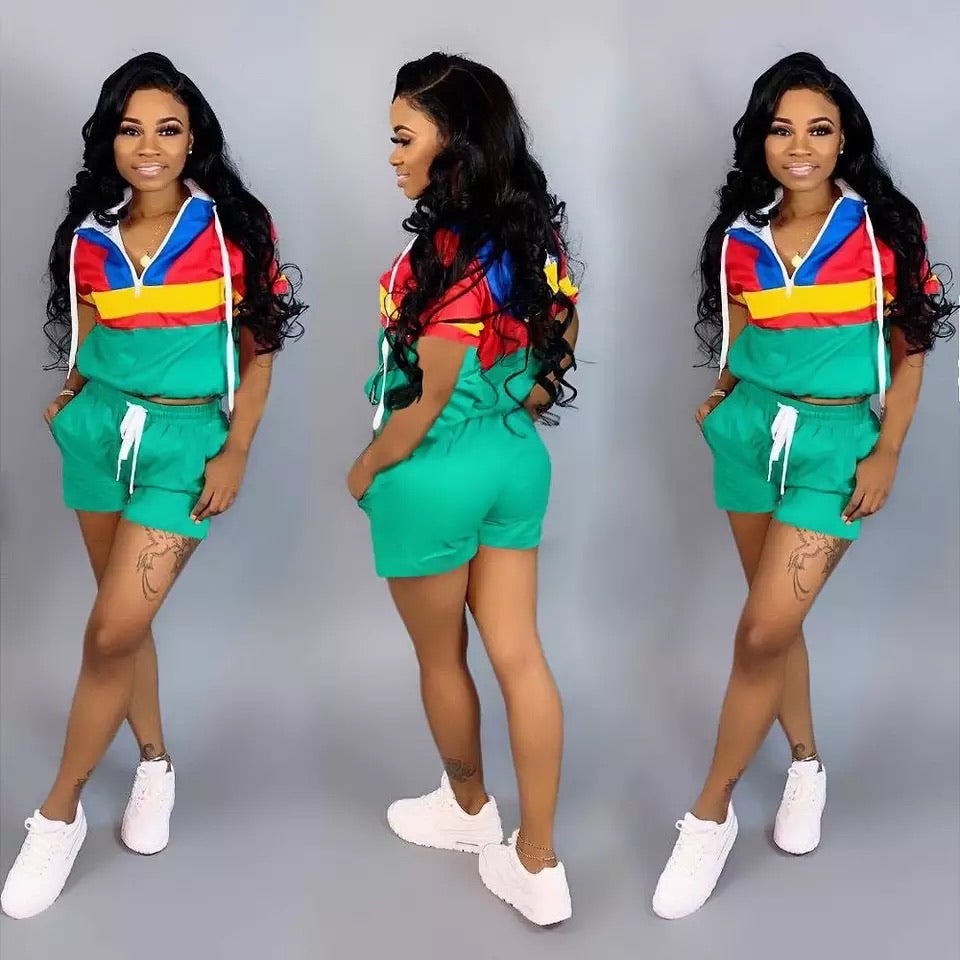 Windbreaker Short Set