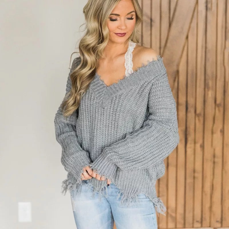 Always Distressing Me Out Sweater