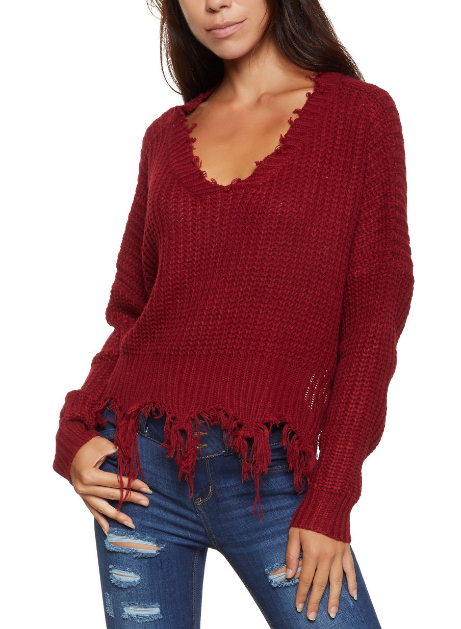 Always Distressing Me Out Sweater