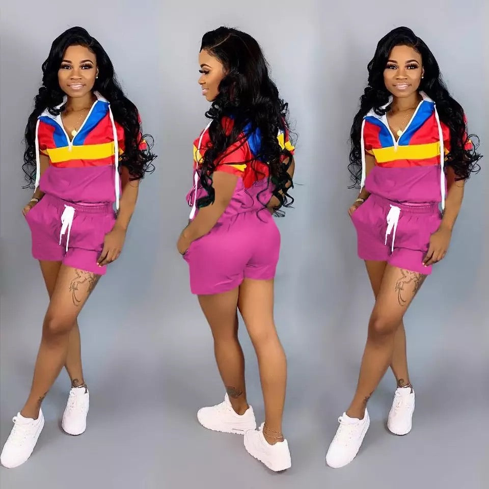 Windbreaker Short Set